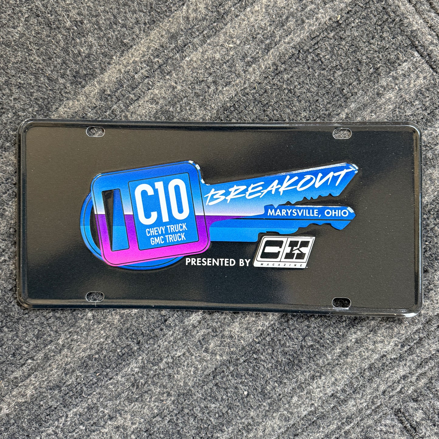 C10 Breakout® Official License Plate Black