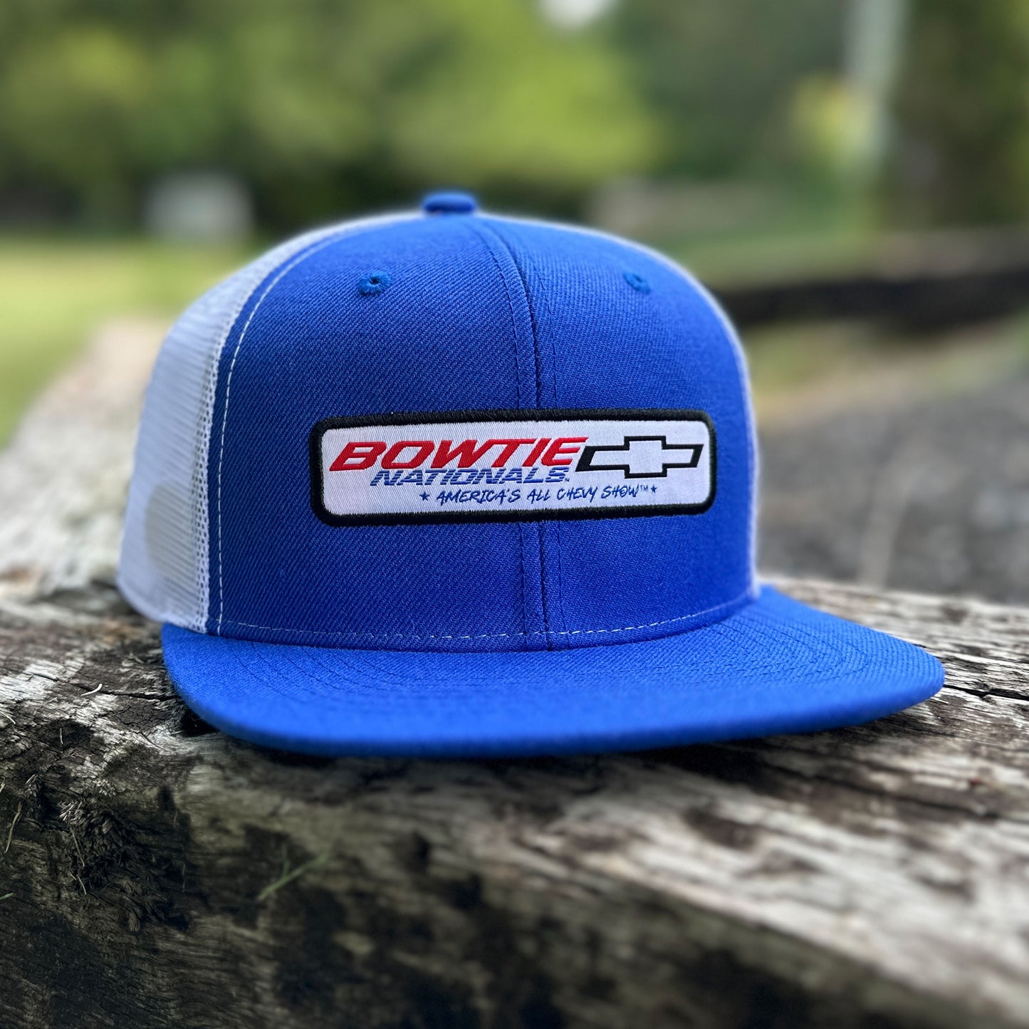 Bowtie Nationals® Snap Back Mesh Hat - Blue