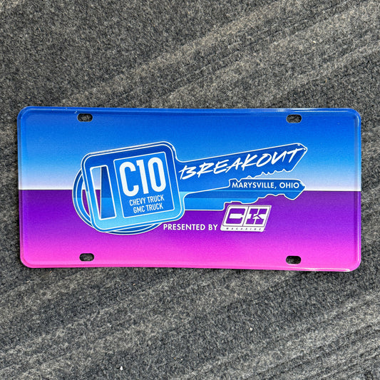 C10 Breakout® Official License Plate Blue