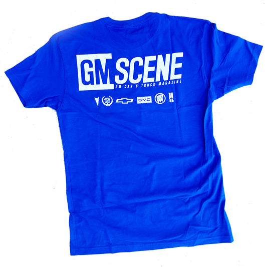 GM Scene Magazine® Official T-Shirt Blue