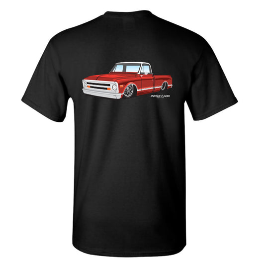 Hustle & Cuss Garage GM Truck Black T-Shirt
