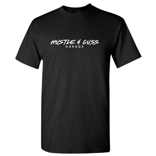 Hustle & Cuss Garage Classic Black T-Shirt
